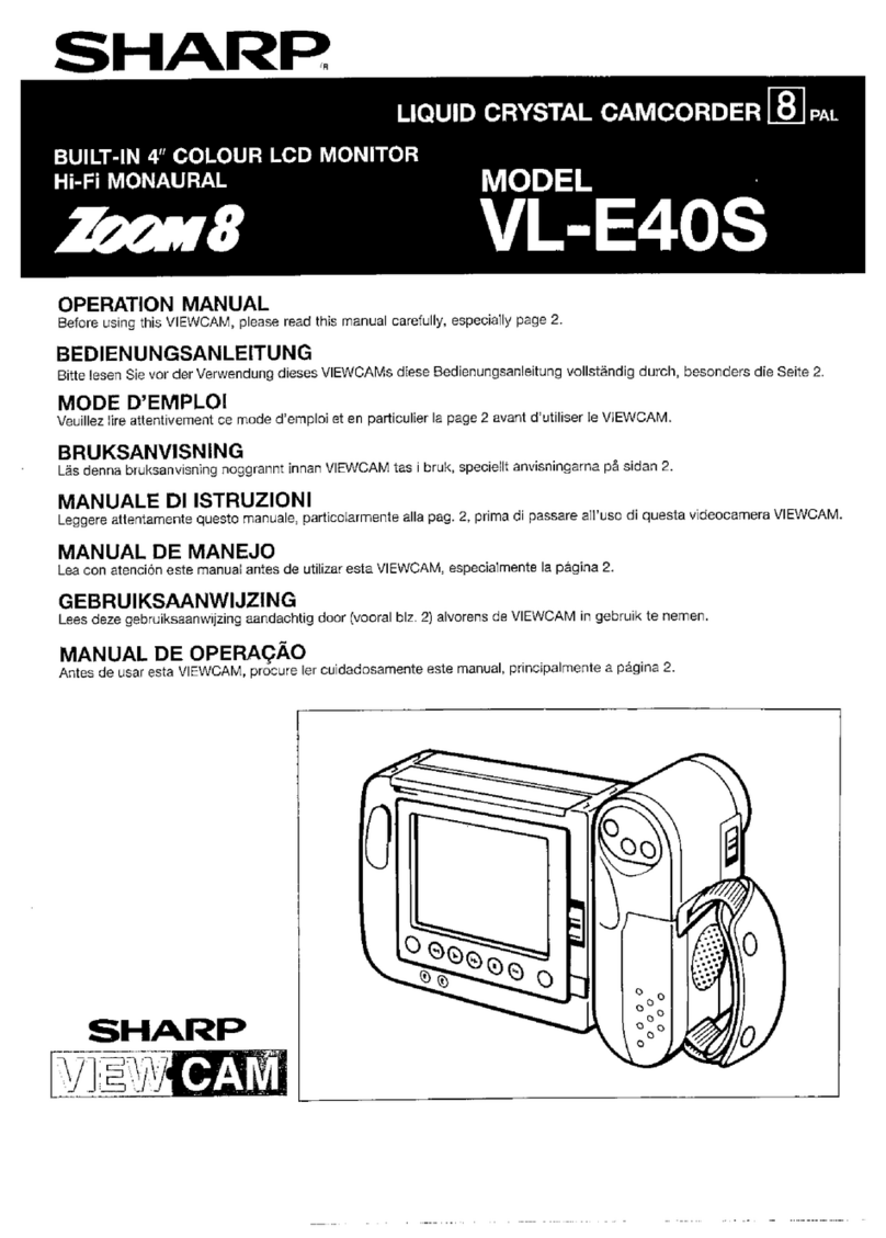 Sharp VL-E40S User manual