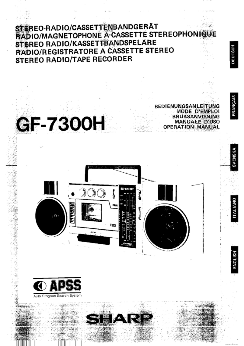 Sharp GF-7300H User manual
