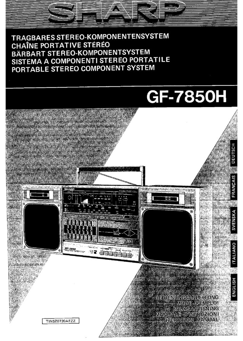 Sharp GF-7850H User manual