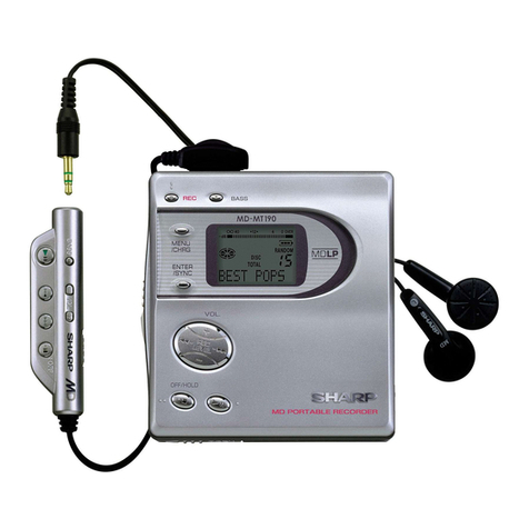 Sharp MD-MT190H User manual