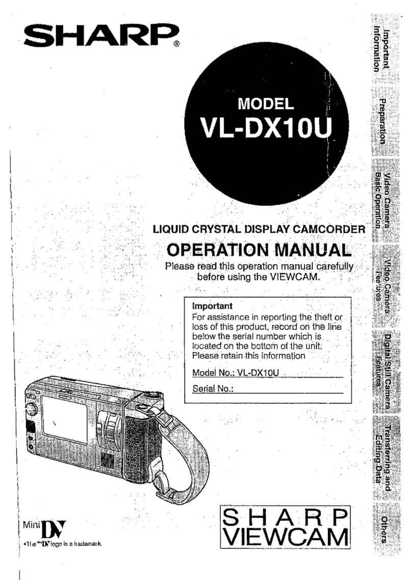 Sharp ViewCam VL-DX10U User manual