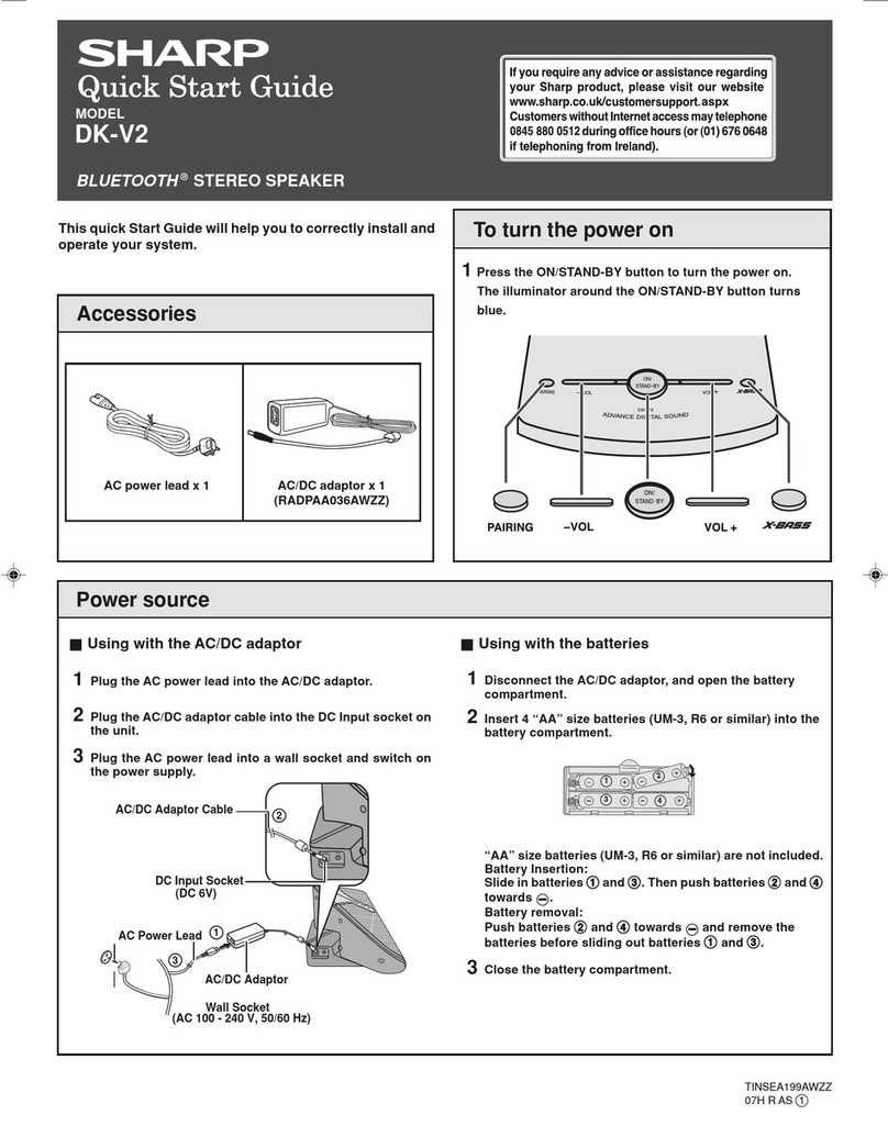 Sharp DK-V2 User manual