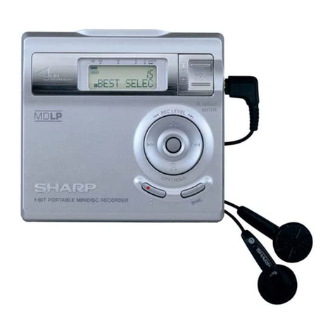 Sharp MD-DR370H User manual