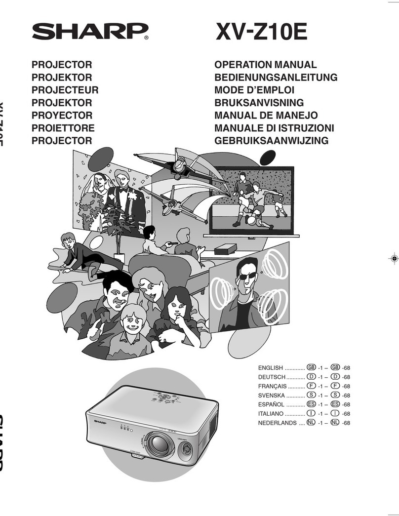 Sharp XV-Z10E User manual
