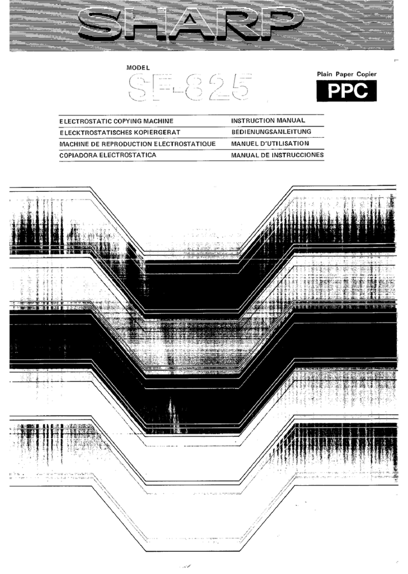 Sharp SF-825 User manual
