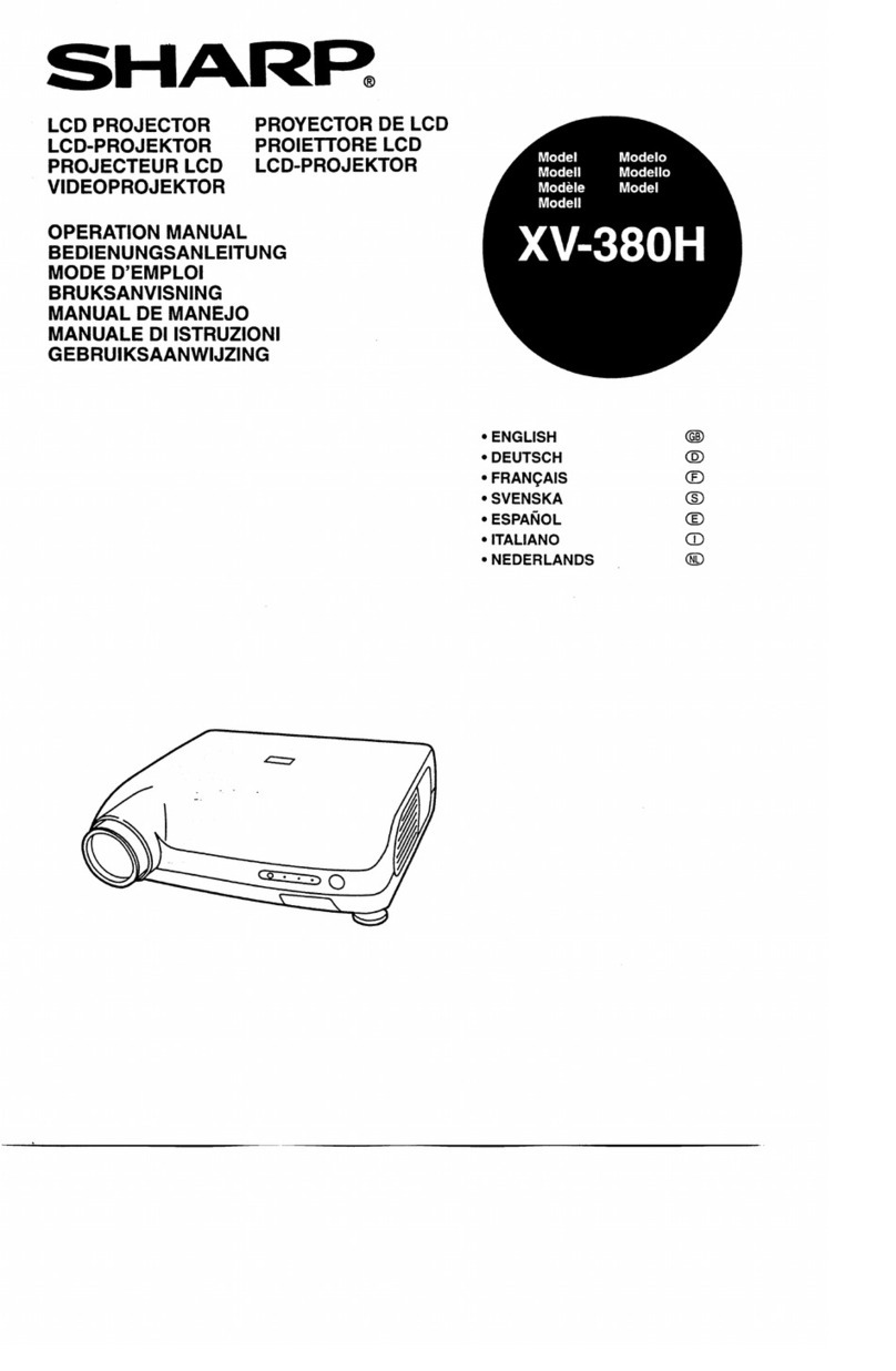 Sharp XV-380H User manual