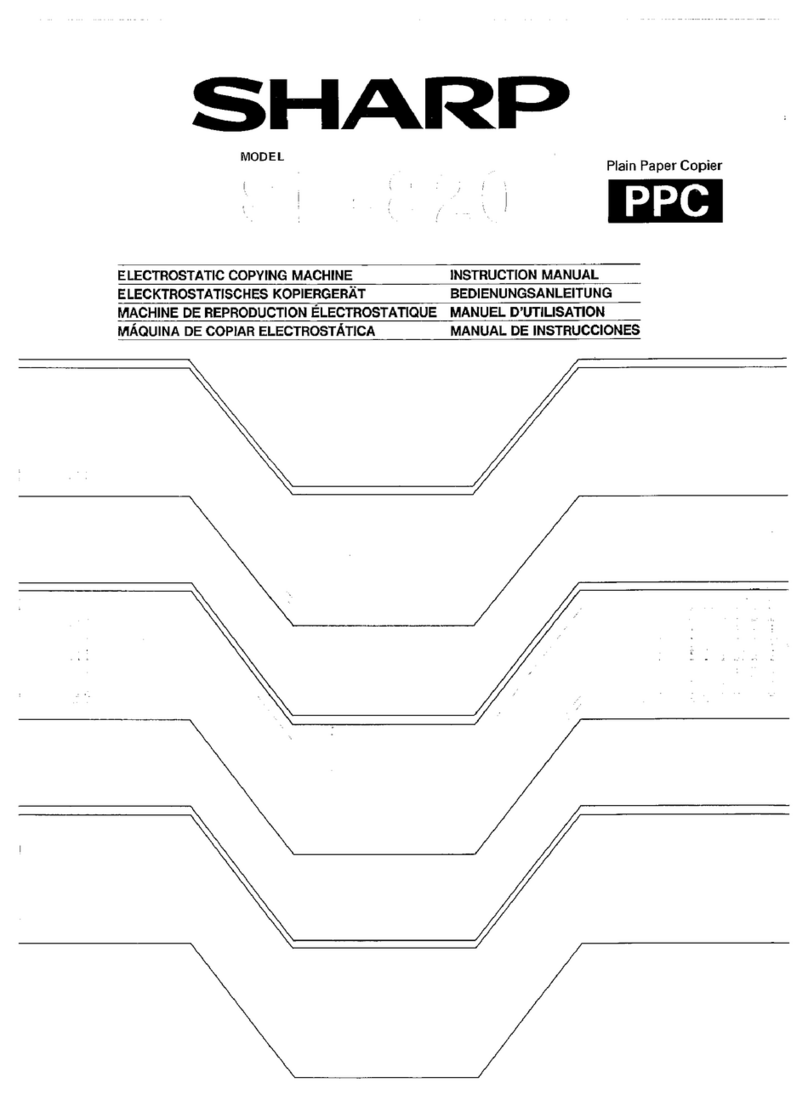 Sharp SF-820 User manual