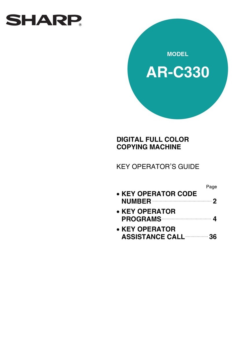 Sharp AR-C330 Key operators User manual