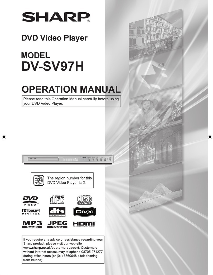 Sharp DV-SV97H Operation manual