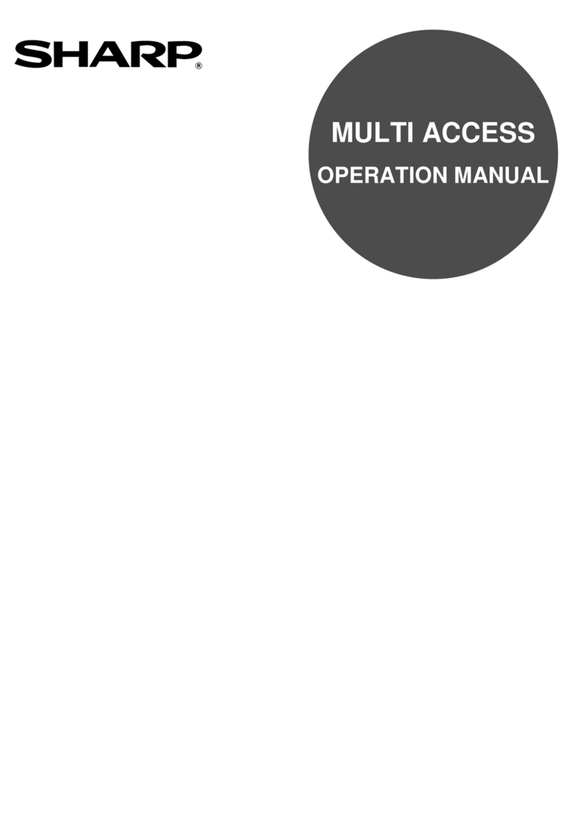 Sharp Multi Access User manual Sharp Multi Access User manual