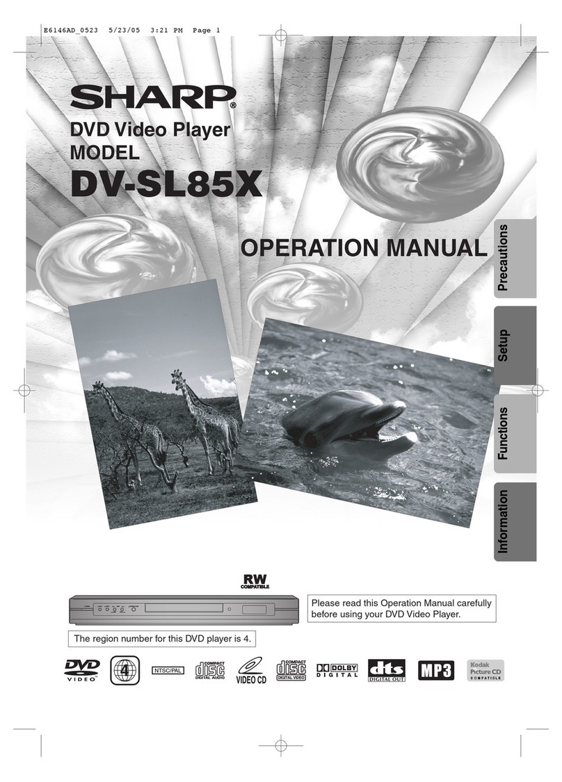 Sharp DV-SL85X User manual Sharp DV-SL85X User manual
