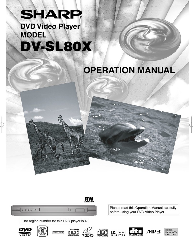 Sharp DV-SL80X Operation manual