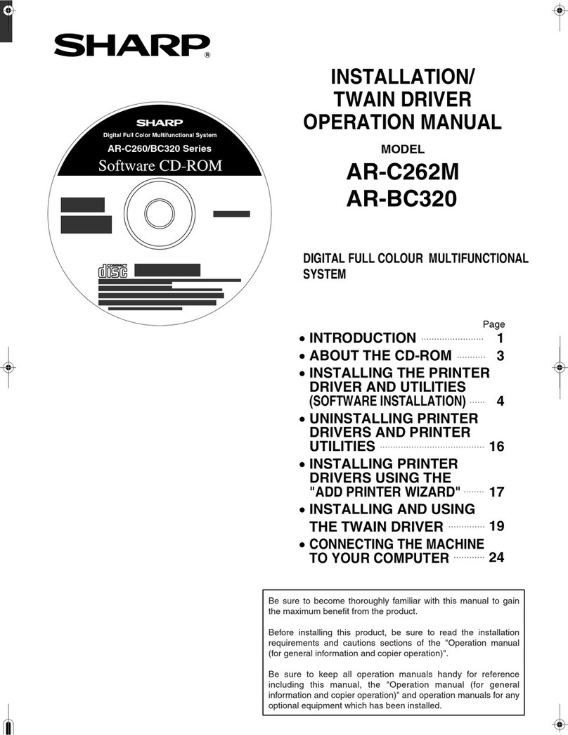Sharp AR-BC320 Assembly instructions