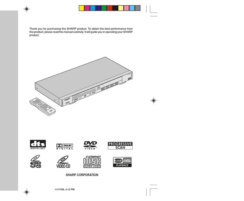 Sharp DV-SL2000W User manual Sharp DV-SL2000W User manual
