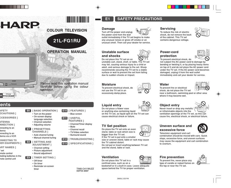 Sharp 21L-FG1RU User manual