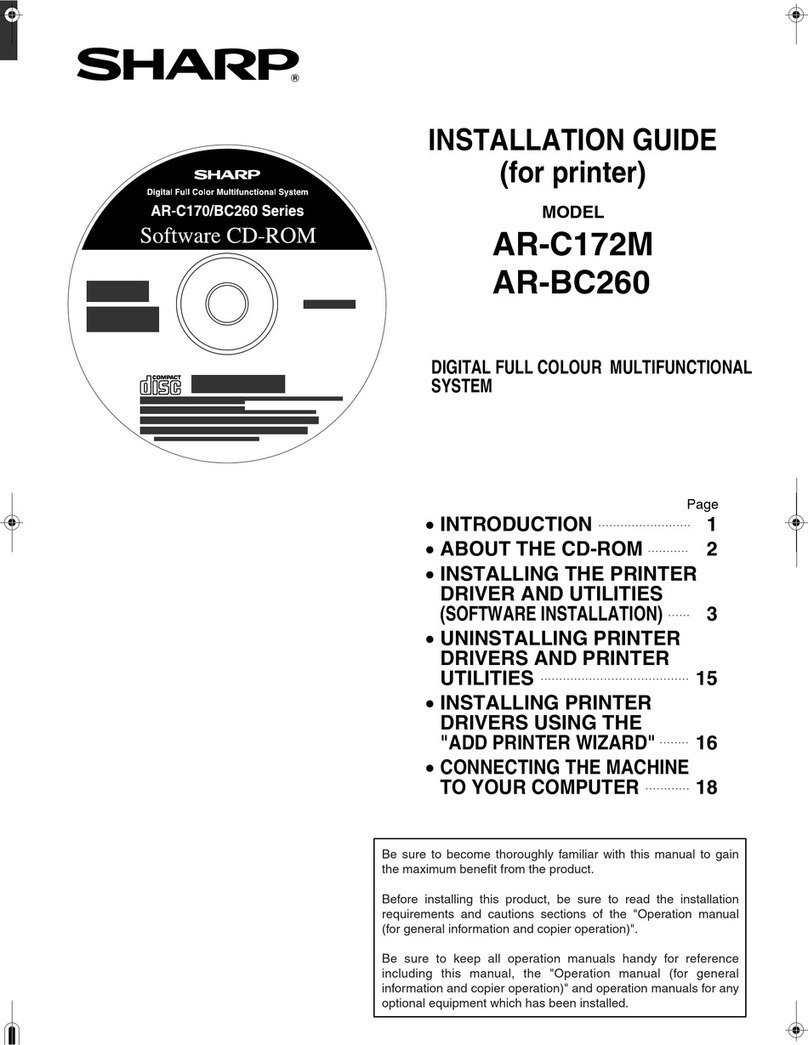 Sharp AR-BC260 User manual