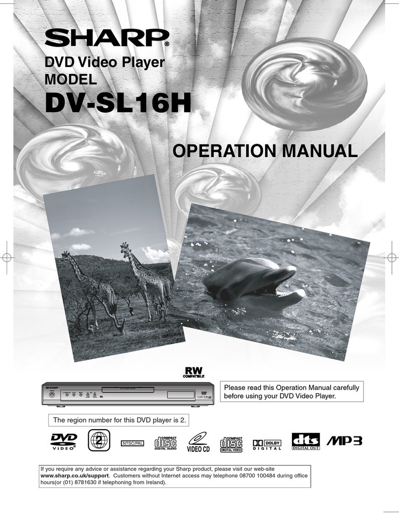 Sharp DV-SL16H User manual Sharp DV-SL16H User manual
