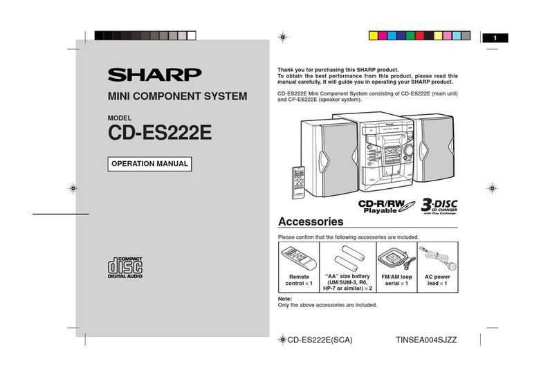 Sharp CD-ES222E User manual
