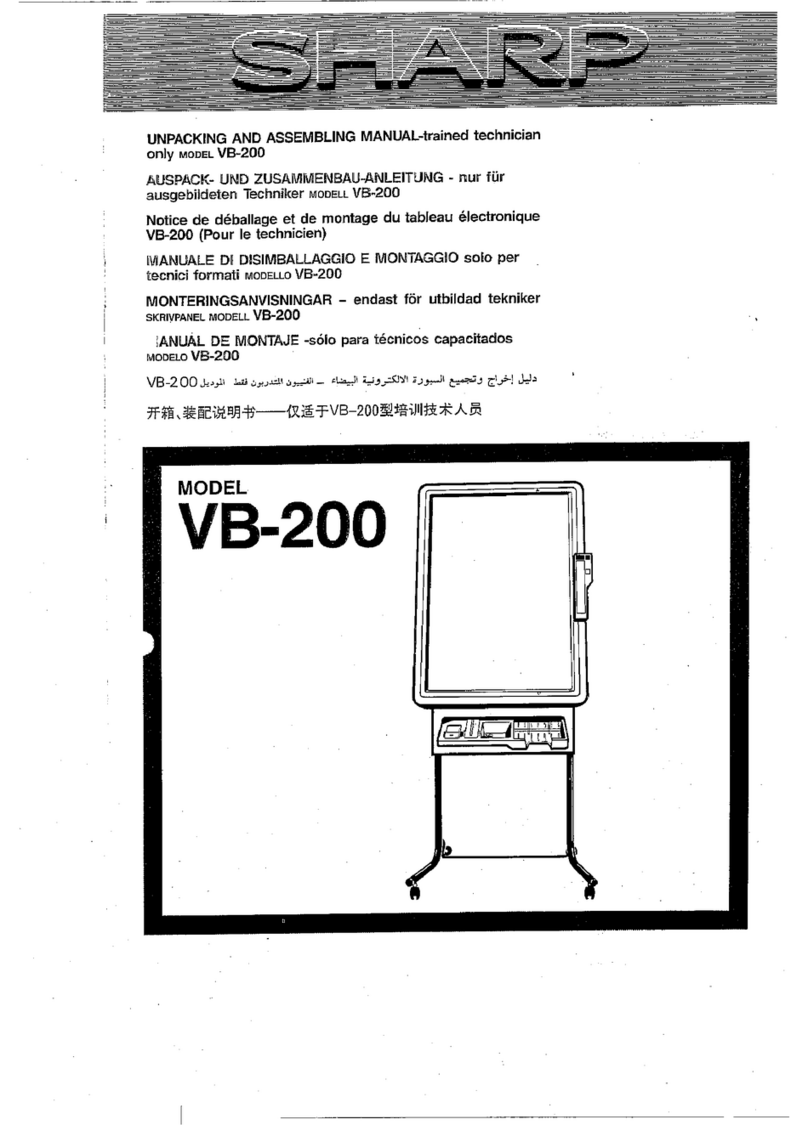 Sharp VB200 User manual