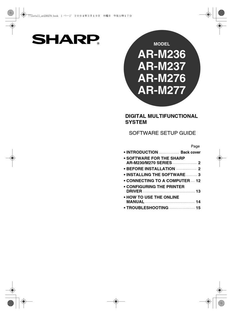 Sharp AR-M236 User manual