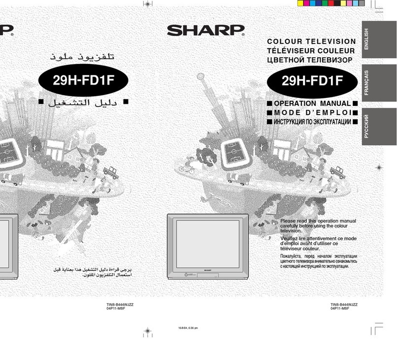 Sharp 29H-FD1F User manual