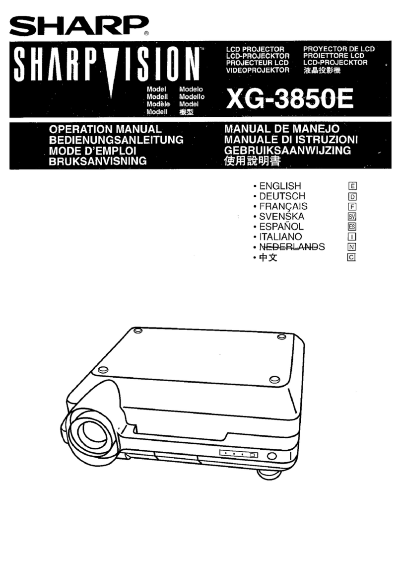 Sharp SharpVision XG-3850E Operation manual
