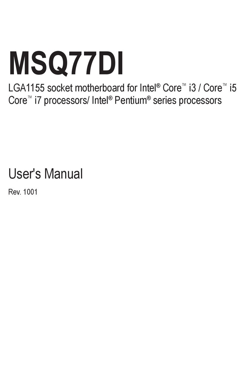Gigabyte MSQ77DI User manual
