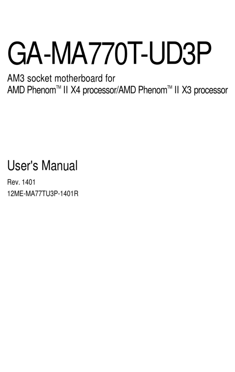 Gigabyte MA770T-UD3P user manual
