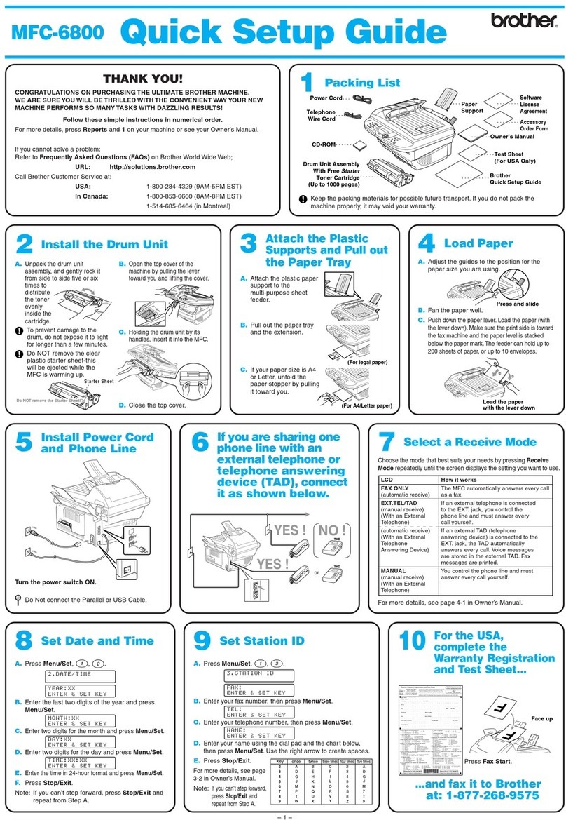 Brother MFC-6800 User manual