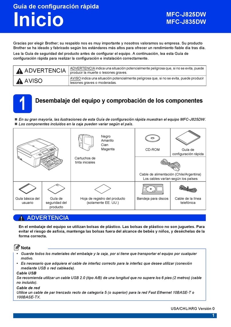 Brother MFC-J825DW Parts list manual