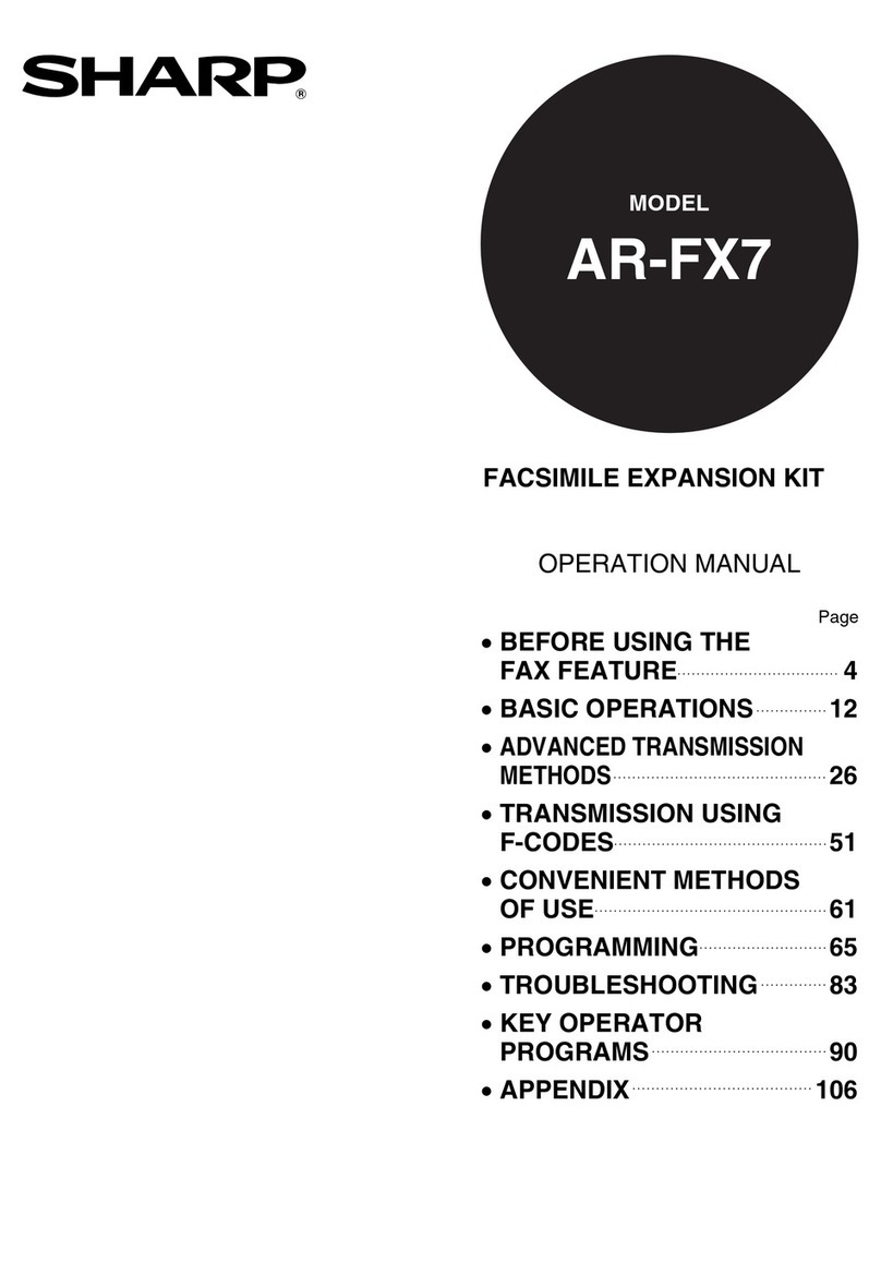 Sharp AR-FX7 User manual