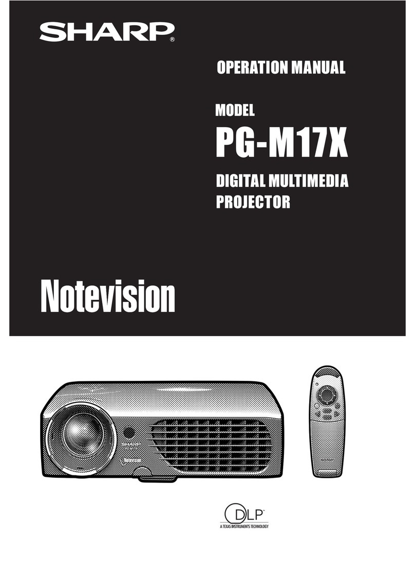 Sharp Notevision PG-M17X User manual
