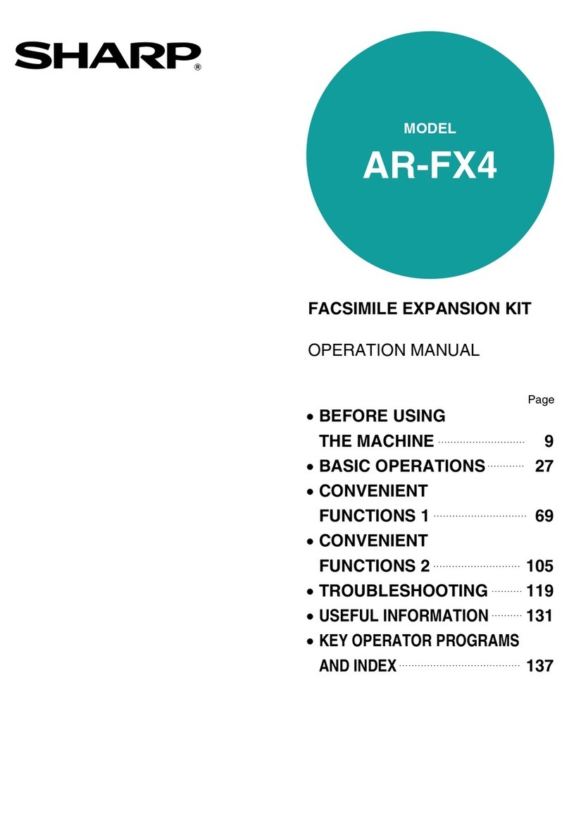 Sharp AR-FX4 Operation manual
