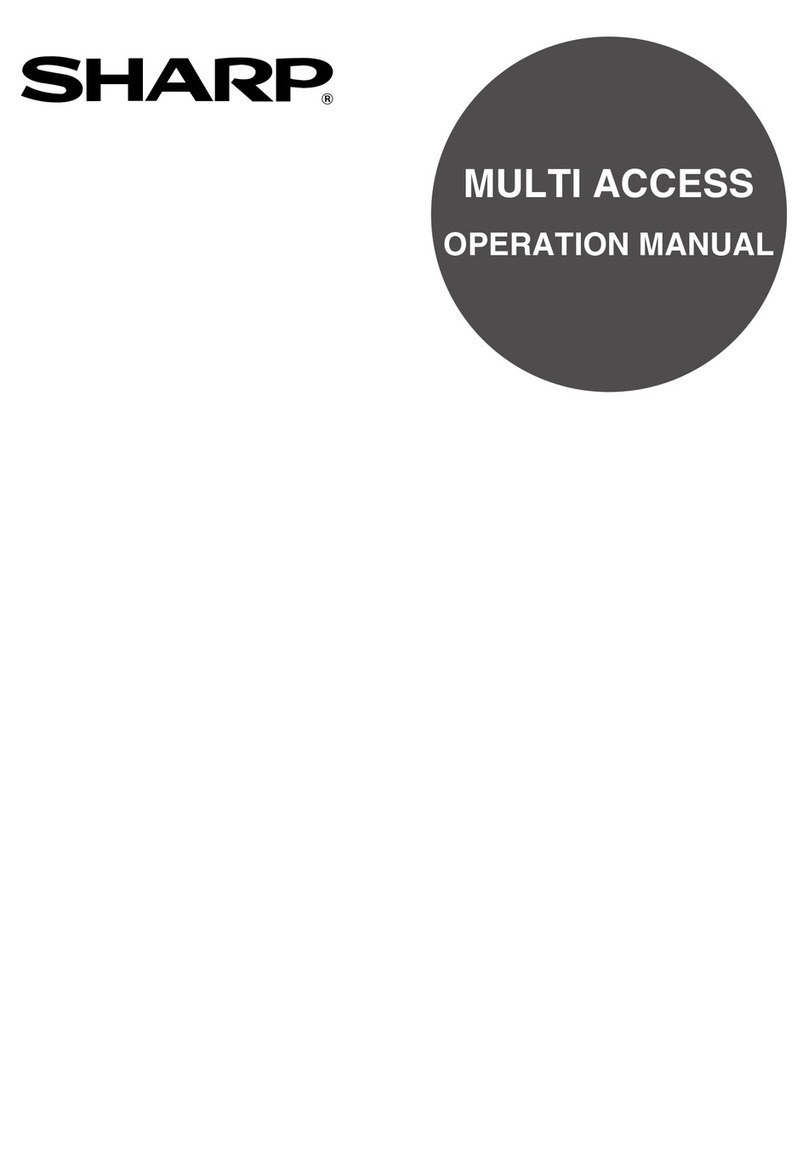Sharp Multi Access Operation manual