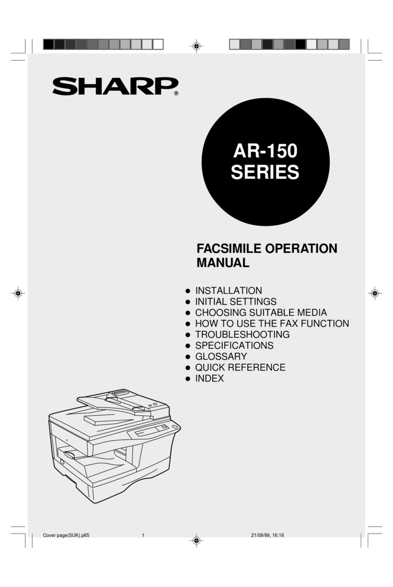 Sharp AR-150 SERIES User manual