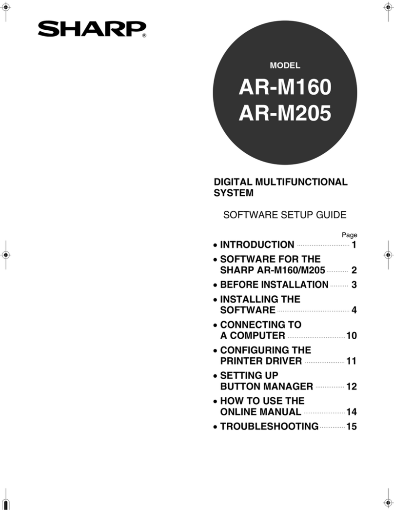Sharp AR-M160 User manual