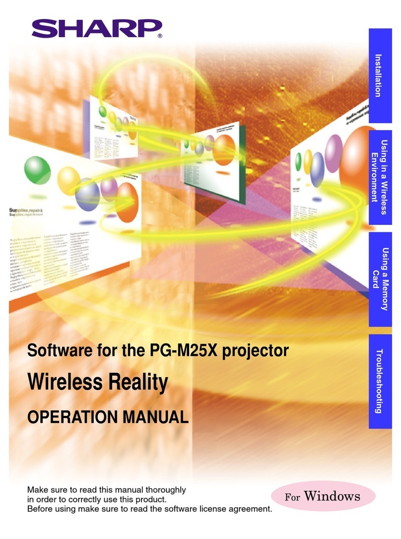 Sharp Notevision PG-M25X Quick start guide