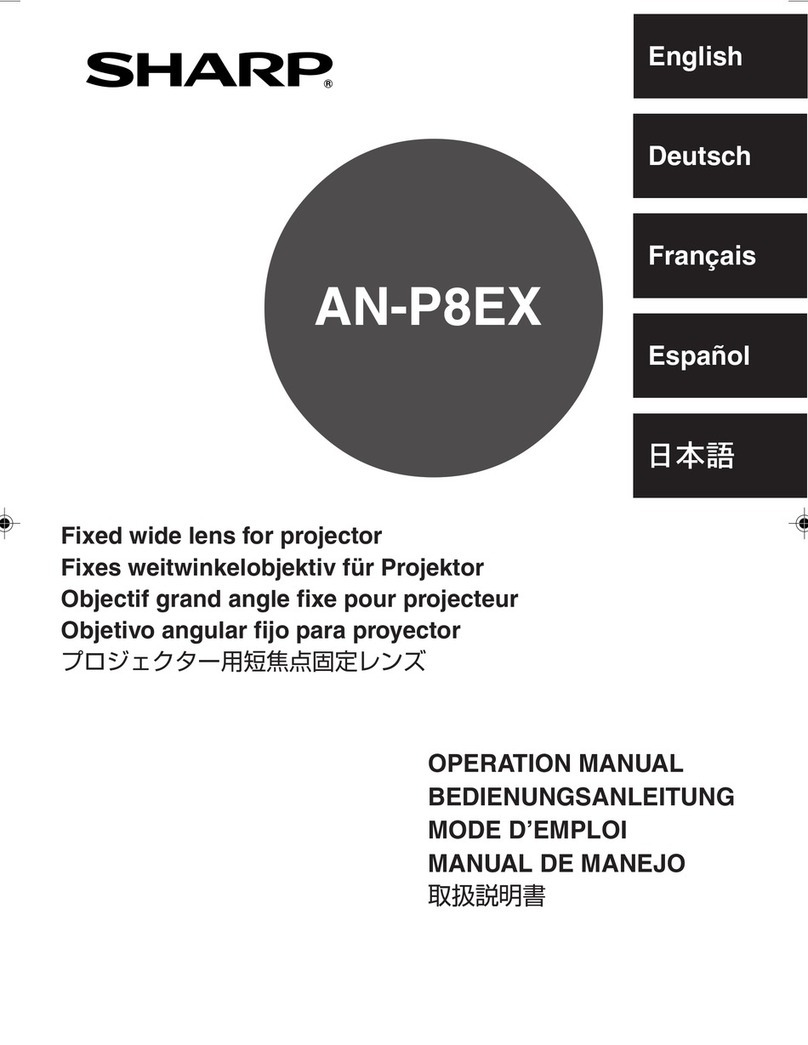 Sharp AN-P8EX User manual