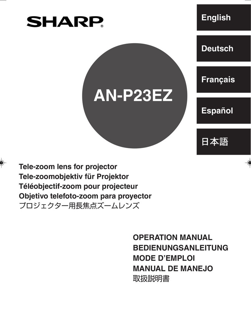 Sharp AN-P23EZ User manual