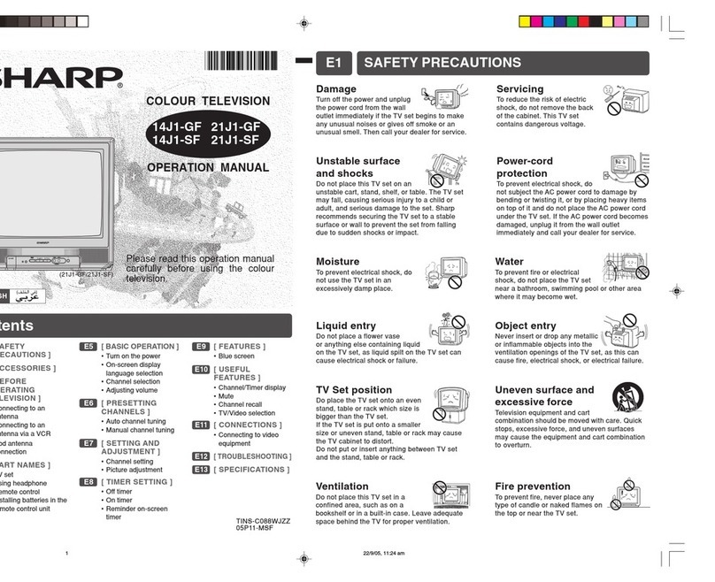 Sharp 14J1-GF User manual Sharp 14J1-GF User manual