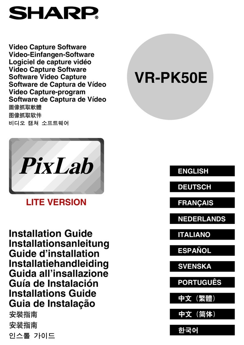 Sharp VR-PK50E installation guide Sharp VR-PK50E installation guide