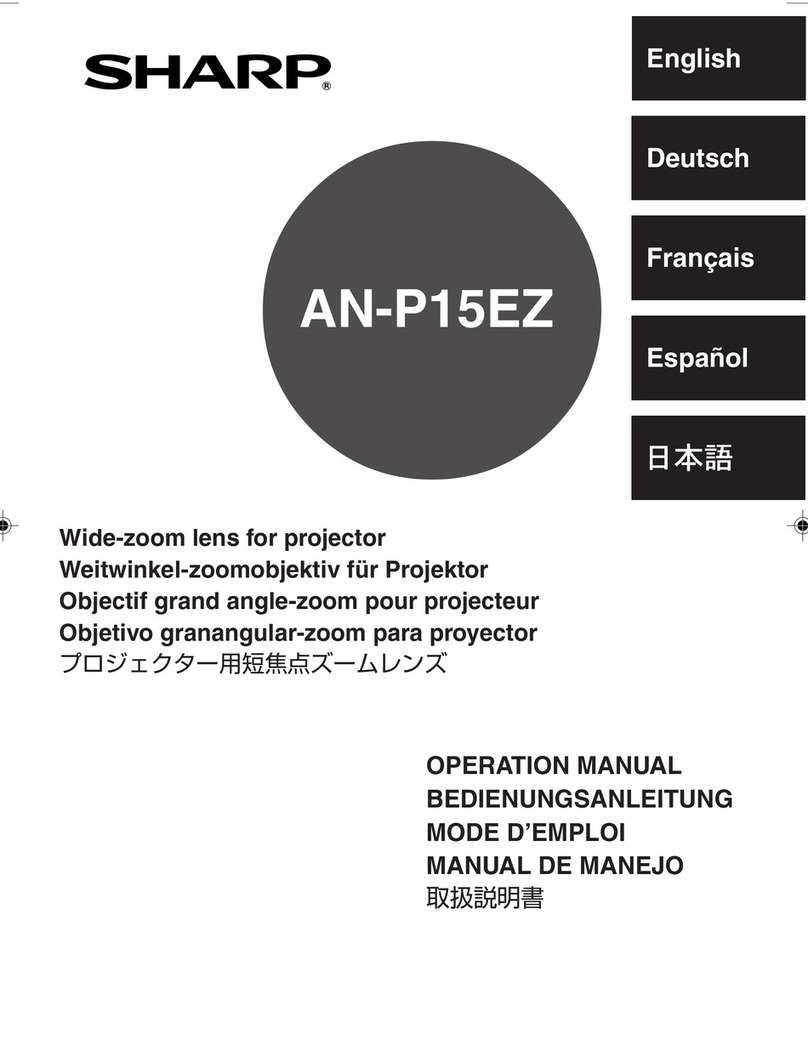 Sharp AN-P15EZ User manual