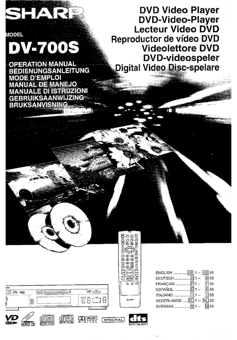 Sharp DV-700S Operation manual