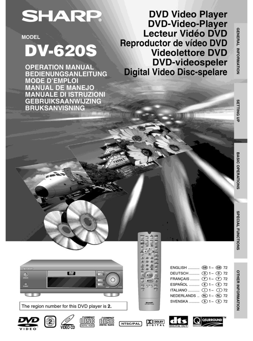 Sharp DV-620S User manual Sharp DV-620S User manual
