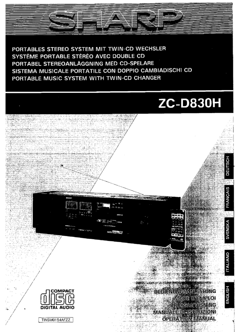 Sharp ZC-D830H User manual