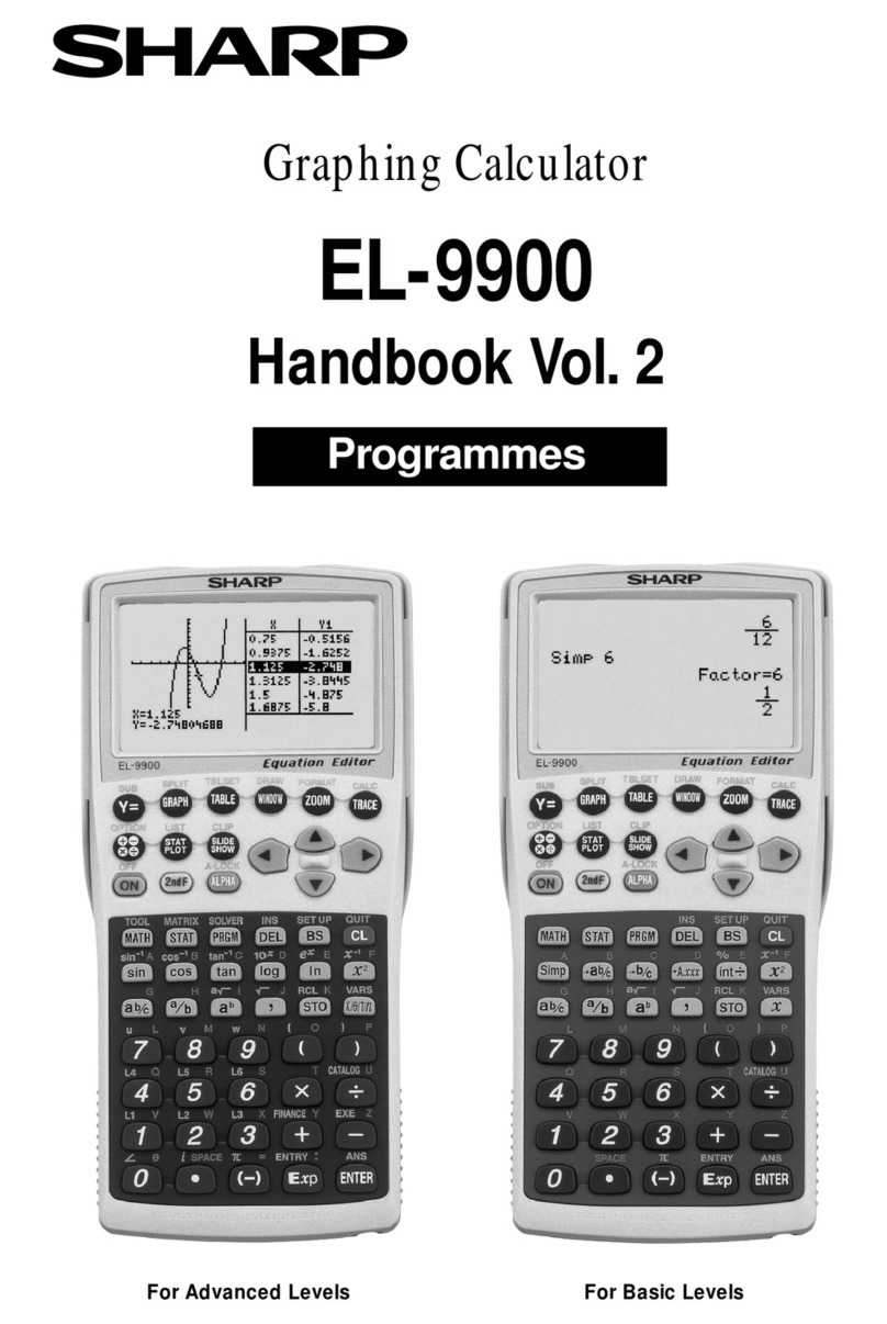 Sharp EL-9900 User manual