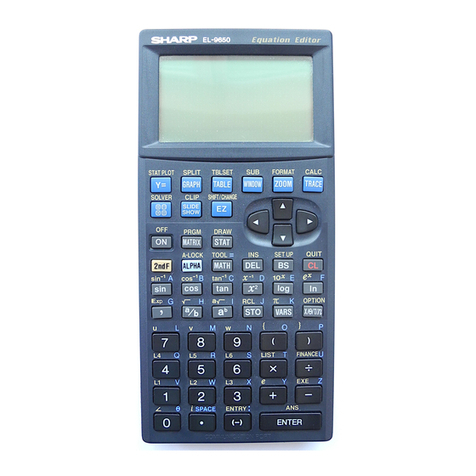 Sharp EL-9650 User manual