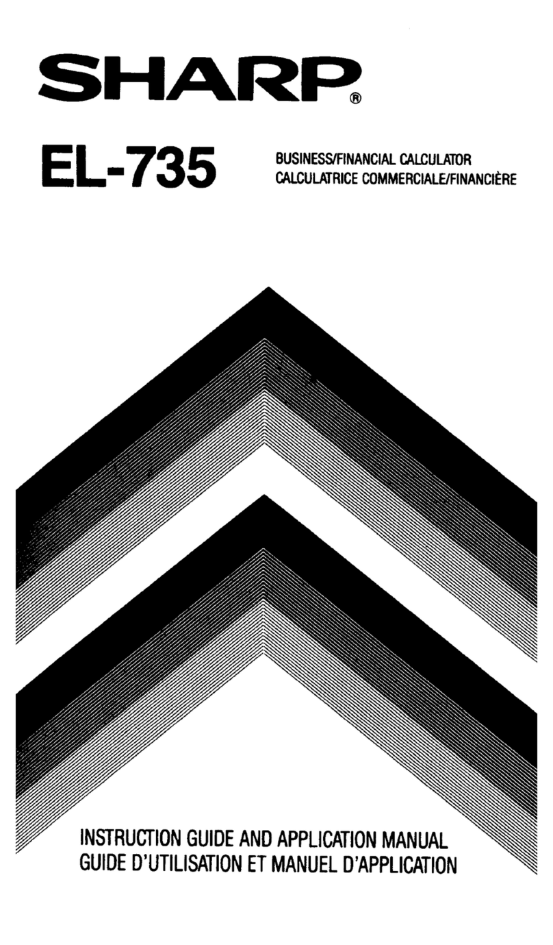 Sharp EL-735 User manual