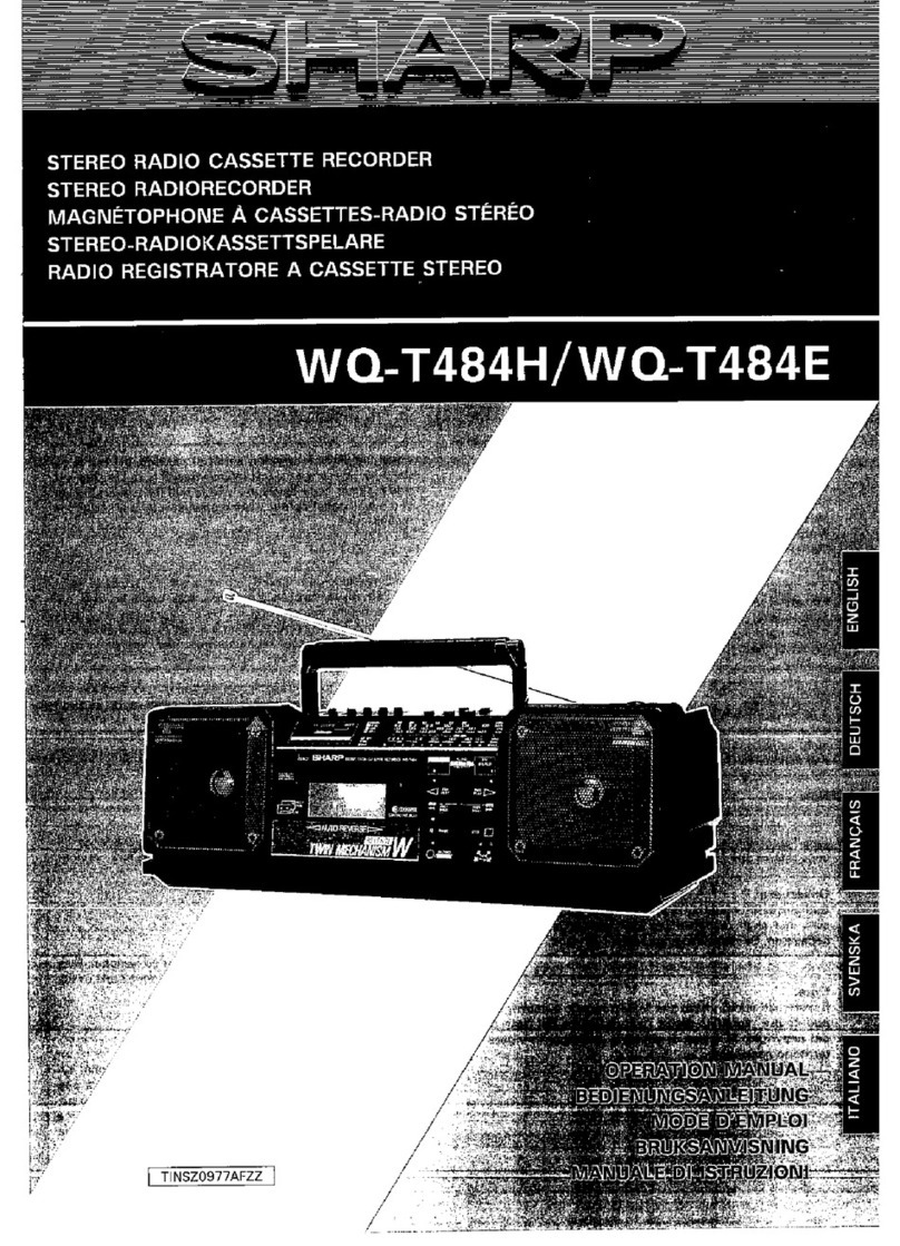 Sharp WQ-T484E User manual