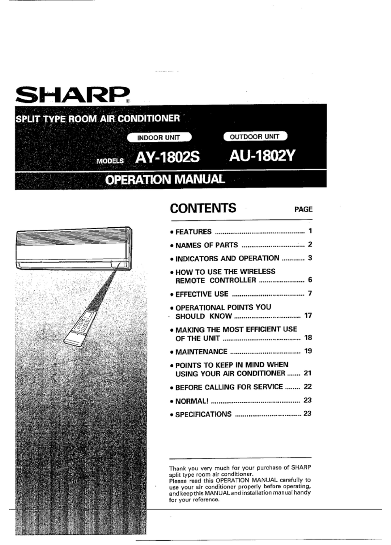Sharp AU-1802Y User manual